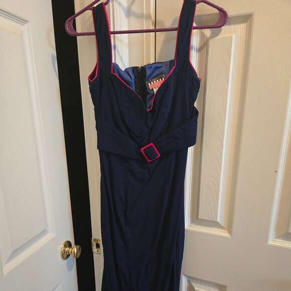 Pinup Couture Jessica dress, navy, size S, EUC - Picture 1 of 2